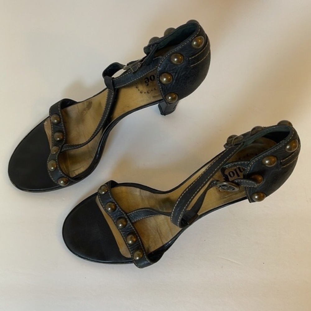 Chic Black Studded Women's Sandals